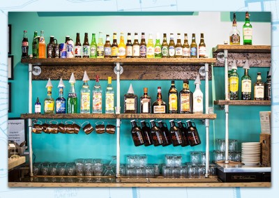 Restuarant Bar Shelves